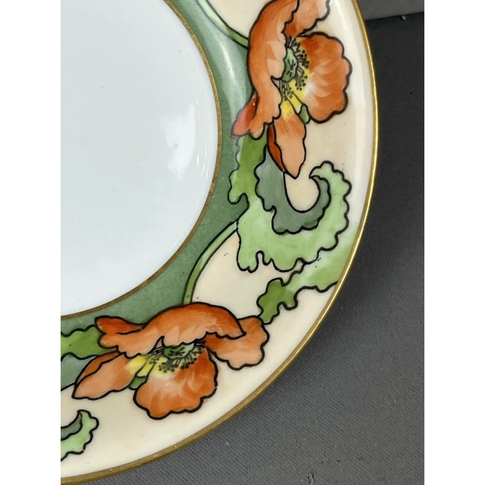 Antique B Moem Limoges France Coronet Bowl Floral c1900